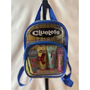 Clueless Clear Backpack with Hand Lotion Set
